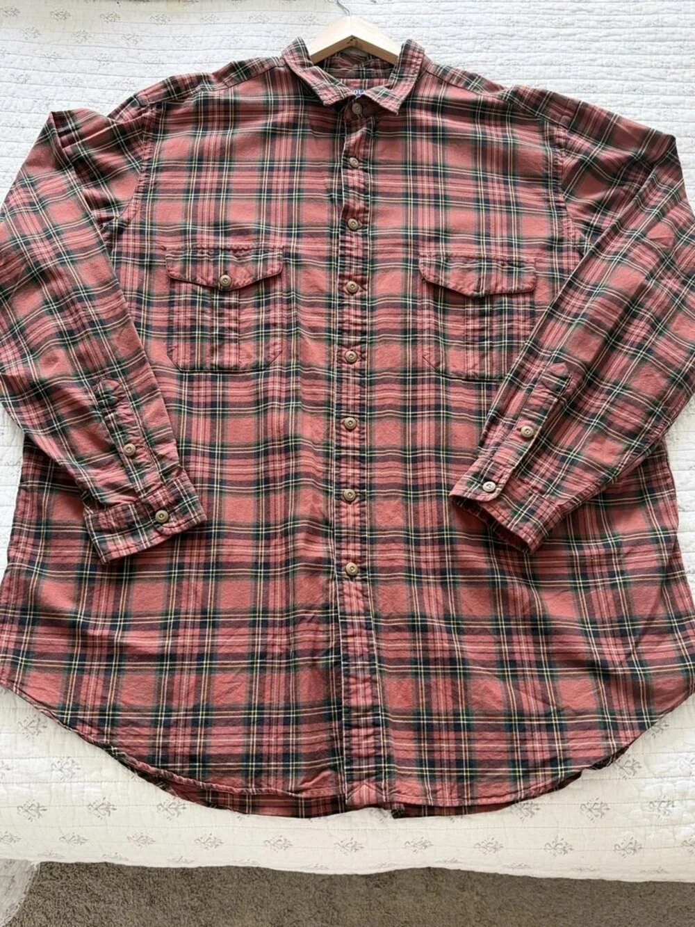 Polo Ralph Lauren Plaid Flannel Work Shirt 3XLT Big & Tall